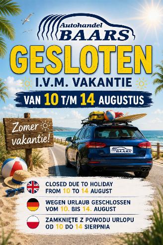 Auto incidentate Audi C-Elysee MA 10 AUG T/M VRIJ 14 AUG GESLOTEN IVM VAKANTIE 2026/7
