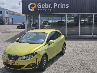 krockskadad bil auto Seat Ibiza 1.4 16V Hatchback 2Dr Benzine 1.390cc 63kW (86pk) FWD 2008/9
