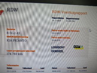 Kia Picanto 1.0 CVVT ISG 69pk 170.000km 5Drs  Airco   2013 picture 10