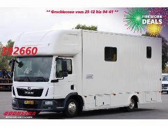 krockskadad bil vrachtwagen MAN TGL 8.190 Robrise Horsetruck + Camper Camera 61.047 KM! 2019/3