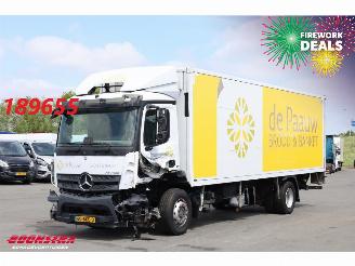 krockskadad bil vrachtwagen Mercedes Antos 2124 Koffer 8.60 Meter!! LBW Euro 6 2017/11