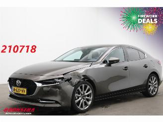 krockskadad bil auto Mazda 3 2.0 e-SkyActiv-X M Hybrid 186 Luxury LED ACC Bose HUD Memory LRHZ 2022/2