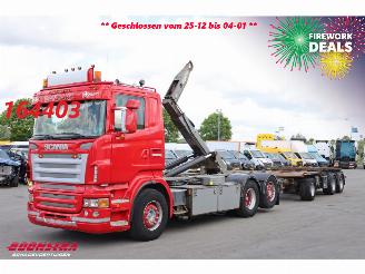 damaged trucks Scania R R480 Joab + Kelberg 6X2 Anhänger 2007/4