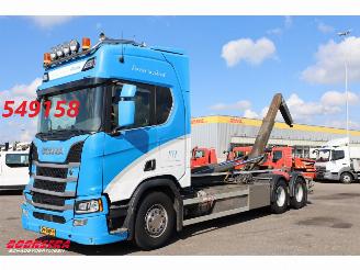 skadebil vrachtwagen Scania R R500 6X2 Retarder VDL Haakarm Standclima Leder Navi Camera 2019/4