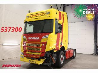 damaged trucks Scania R R520 V8 Alcoa Leder Standairco 2019/3