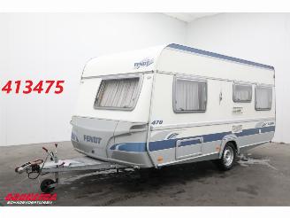 skadebil caravan Fendt  Saphir 470 Rondzit Frans Bed Ringverwarming 2006/10