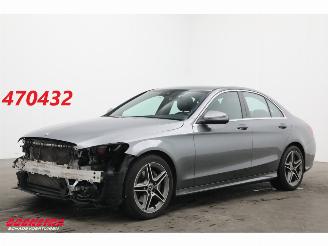 Vaurioauto  passenger cars Mercedes C-klasse 200 9G-Tronic AMG Leder Navi Clima Cruise Camera SHZ 2019/2