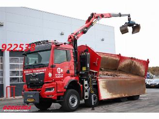 krockskadad bil vrachtwagen MAN TGS 43.510 8X8 Widespread Palfinger Q170Z84TI Kran 62.358 km!! 2024/1