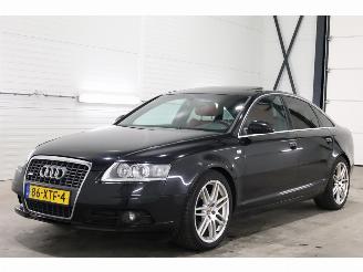 krockskadad bil auto Audi A6 Limousine 3.2 FSI Quattro Aut. Leder Schuifdak Memory Xenon Navi Clima Crusie 149.871 km! 2008/2