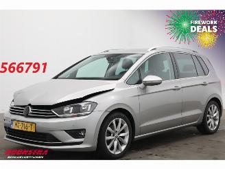 krockskadad bil auto Volkswagen Golf Sportsvan 1.2 TSI Highline Eerste Eigenaar! Navi Clima Cruise Camera PDC AHK 2016/1