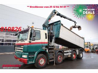 bruktbiler vrachtwagen GINAF  4241 S 8X4 Kipper HMF 1643 Z2 Kran Euro 5 2009/3