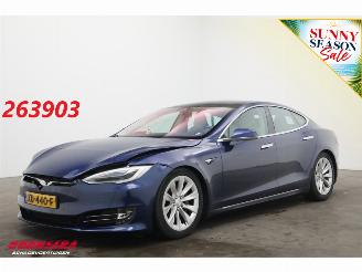 krockskadad bil auto Tesla Model S 100D 4wd ACC Clima Navi Leder SHZ Virtual Camera PDC 2018/12