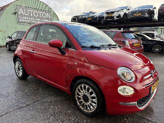 krockskadad bil auto Fiat 500 0.9 Twinair 59KW Turbo Navi Clima Pano Lounge NAP 2016/2