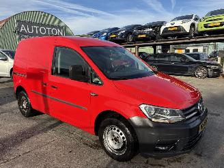 krockskadad bil bedrijf Volkswagen Caddy 2.0 TDI 75KW DSG Airco Bleumotion Comfortline NAP 2016/9
