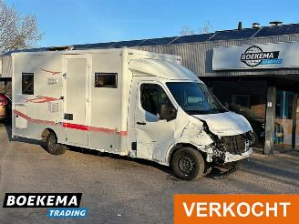krockskadad bil camper Opel  Movano 2.3 CDTi Camper Schotel 3xZonnepaneel Navigatie Airco Geveerde-stoel 2013/2