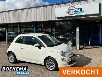 krockskadad bil auto Fiat 500 0.9 TwinAir Turbo Popstar Airco Blue & My 2017/11