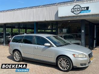 uszkodzony samochody osobowe Volvo V-50 1.8 Edition II Leer Climate Cruise PDC 2008/2