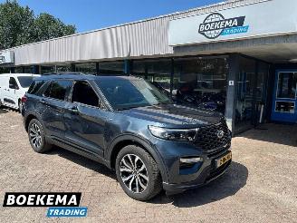 Coche accidentado Ford Explorer 3.0 V6 EcoBoost PHEV ST-Line B&O Sound Stoelverkoeling Leer ACC Navigatie Camera 2024/2