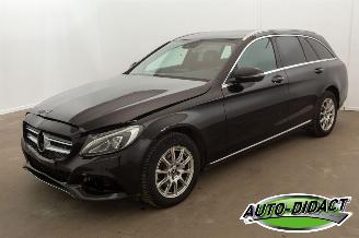 krockskadad bil auto Mercedes C-klasse C180d Automaat Clima Navi Leder 2018/1