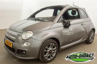 skadebil auto Fiat 500C 1.2 Lounge Pano Airco 2013/12