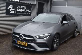 krockskadad bil auto Mercedes Cla-klasse 220D Shooting Brake 190Pk *Navi/clima/Leder/Stoelverwarming/Camera 2020/2