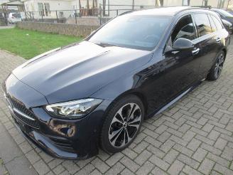 krockskadad bil auto Mercedes C-klasse C300 T Aut. MildHybrid  AMG-LINE NightPack HalfLeer Pano Navi Camera Memory-Stoel StoelVerwarming..... 2022/8