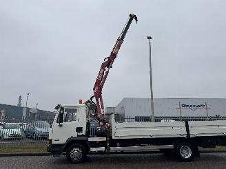 damaged trucks DAF AE 45 Openlaadbak + Laadkraan 1998/12
