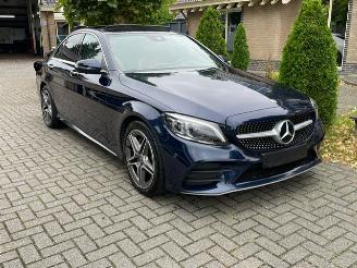 krockskadad bil auto Mercedes C-klasse 180 AMG LINE PANORAMADAK NAVI CAMERA LED 2019/8