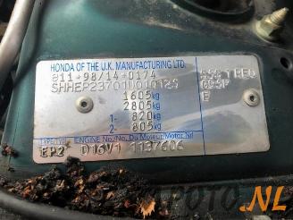 Honda Civic Civic (EP/EU), Hatchback 3-drs, 2000 / 2005 1.6 16V VTEC picture 10